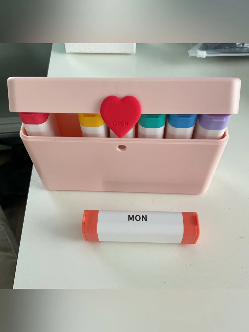 Pill Organizer 2 Times a Day - Large Capacity Weekly AM PM. NIB